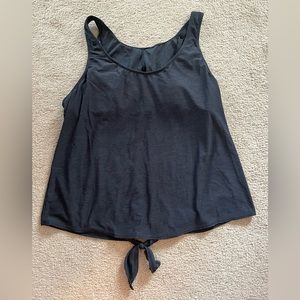 Women’s Tie Back Tankini Top - Kona Sol Black Size XL EUC
